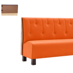 Thumbnail image #1 for ATSMFG ATS AT&S-ASWB-K36-RD GR5/COM Upholstered Wall Booth, 36" High, Raindrop Back, Removable Sinuous Spring Seat