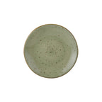 Thumbnail image #1 for Tuxton China Artisan Geode GGO-003 Porcelain Round Plate, 7-1/4-inch Diameter, Olive Case of 2 Dozen