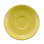 Thumbnail image #1 for CAC China Tango TG-2-SFL 6-Inch Round Embossed Sunflower Porcelain Saucer Case of 3 Dozen