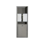Thumbnail image #1 for Grosfillex Sunset UT170289 Towel Valet Laundry Cart with Coordinating Bag and 2 Removable Shelves, 24"W x 25"D x 70"H