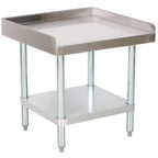 Thumbnail image #1 for Hakka Brothers Corp Hakka food processing ES-2430-418 Commercial Stainless Steel Equipment Stand with Undershelf, 24"W x 24"D x 30"H