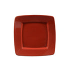 Thumbnail image #1 for CAC China Clinton R-S6Q-R Square-in-Square Ceramic Plate, Red, 6-7/8 Inch Case of 3 Dozen