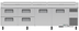 Thumbnail image #9 for True 119-1/4-Inch Pizza Prep Table with 2 Doors, 4 Drawers, Alternate Top, and R290 Refrigeration