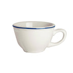 Thumbnail image #1 for Steelite International HL Ivory HL50863929 China Coffee Cup, 7.25 oz, Carolyn Styleline Blue, Scalloped Edge Case of 3 Dozen