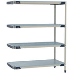 Thumbnail image #1 for Metro MetroMax i MX-1854GF-63-A4 Polymer Add-On Shelving Unit, 4-Tier, 18"D x 54"W x 63"H