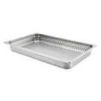 Thumbnail image #1 for Browne USA Foodservice 5781112 Full-Size Perforated Steam Table Pan, 2-1/2" Deep, 24 Gauge, 18/8 Stainless Steel