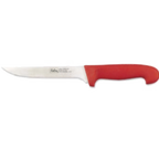 Thumbnail image #1 for Browne USA Foodservice PC1286RD Boning Knife, 6-inch German Molybdenum Stainless Steel Blade, Red ABS Handle