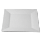 Thumbnail image #1 for G.E.T. Bugambilia PS002CH Square Buffet Platter, 9-1/2" x 9-1/2", 1/2" Deep, Cast Aluminum, Resin-Coated, Chocolate