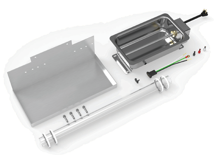 Product image #2 for Steelheart Heated Condensate Pan Kit for Undercounter, Worktop, Mega Top, Sandwich Prep and Pizza Prep Tables