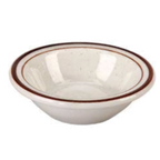 Thumbnail image #1 for Vertex China Caravan CRV-11 Round Vitrified China Fruit Bowl, Brown Speckled, 4-5/8" Diameter Case of 3 Dozen