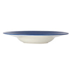 Thumbnail image #2 for Steelite International Steelite Distinction, Willow Azure 9115C1176 Deep Rimmed Pasta Bowl, 10 oz, 11.25", Willow Azure