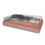 Thumbnail image #1 for Eastern Tabletop RB3620CP Seafood/Raw Bar Display, Rectangular Stainless Steel, Copper Finish, 36 1/2"L x 20 3/4"W x 5"H Interior