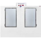 Thumbnail image #2 for Leer 3344401 Upright Ice Merchandiser, Auto Defrost, 2 Glass Doors, Indoor, 155 cu. ft.