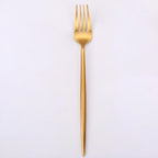 Thumbnail image #1 for Kadra Kitchenware Vikko Dine VF-DF10-VG Dinner Fork, Brushed Gold, 18/10 Stainless Steel, 9" Case of 12