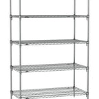Thumbnail image #1 for Metro Super Erecta SA-2142C-74-S5 Super Adjustable Wire Stationary Starter Shelving Unit, 42"W x 21"D x 74"H, 800 lb. capacity per shelf, 2000 lb.
