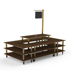 Thumbnail image #1 for Steelite International Mogogo, Modular MGCMLB07WBXW 4-Tier Rectangular Modular Buffet Station with Sign, 130" x 71" x 107"H
