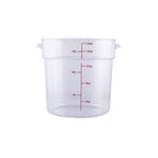 Thumbnail image #1 for CAC China FS1P-18C 18 Qt Round Clear Polycarbonate Food Storage Container Case of 6