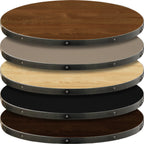 Thumbnail image #1 for Oak Street Fortress FT42R-E Round Table Top, 42", 1-1/8" Engineered Wood Surface, Clear-Coated Steel Edge