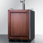 Thumbnail image #7 for Summit Commercial SBC58BLBIADAIFCMTWIN ADA-Height Dual-Tap Nitro/Cold Brew Coffee Dispenser, Undercounter, Panel-Ready, Black