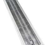 Thumbnail image #1 for IMC/Teddy CFT12-33-SG-ADA Floor Trough, 396"W x 12"D x 4" Deep, 16 ga Stainless Steel, Drain & Subway Grating