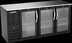 Thumbnail image #3 for Beverage-Air 72-Inch Three-Section Food-Rated Back Bar Refrigerator with Glass Doors and Stainless Steel Top