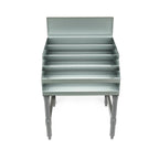 Thumbnail image #1 for Tarrison Products Ltd. TA-BBR2424 Freestanding Underbar Liquor Bottle Display, 4-Tier, Stainless Steel, 24W x 24D x 37H