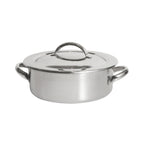 Thumbnail image #1 for Steelite DW Haber, Homestyle DW04CWG8SS 4 qt Round Stainless Steel Induction Chafer with Lift-Off Cover