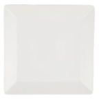 Thumbnail image #1 for Vertex China Crystal Bay CB-22S 8-1/2" Square Porcelain Plate with Embossed Rim and Flared Edge Case of 2 Dozen