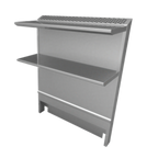 Thumbnail image #1 for Hestan HTR108@CM Stainless Steel Backguard/Flue Riser, 47" H x 108" W, Front & Sides
