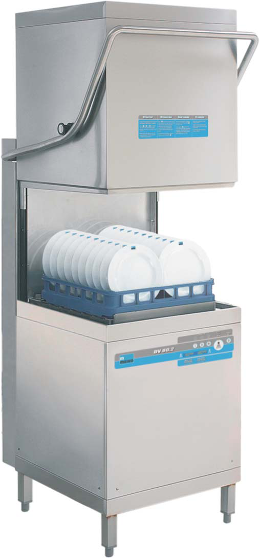 Product image #5 for MEIKO Point 2 Series DV 80.2 Hot Water Sanitizing Door-Type Dishwasher with Built-In Booster, 61 Racks/Hour