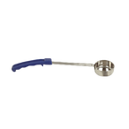 Thumbnail image #1 for Thunder Group SLLD002 2 oz Solid Portion Control Serving Spoon, Stainless Steel with Blue Plastic Handle Case of 120