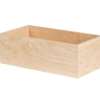 Thumbnail image #1 for Cal-Mil Blonde 22315-2-71 Rectangular Maple Wood Box, 6" x 12" x 12" Case of 4