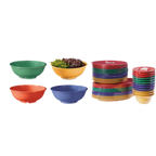 Thumbnail image #1 for G.E.T. GET B-24-MIX . . Assorted-Color Melamine Bowl, 24 oz, 7-1/2 in Diameter 1 Dozen
