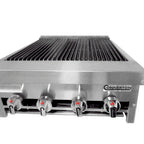 Thumbnail image #1 for Connerton CRB-24 Countertop Gas Charbroiler, 24"W, Cast Iron Radiants & Top Grates, Manual Controls