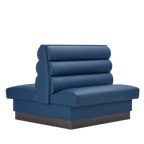 Thumbnail image #1 for ATSMFG ATS AT&S-AD-W36-3CHHO GR5/COM Double Upholstered Restaurant Booth, 48"W x 46"D x 36"H, 3-Channel Horizontal Back