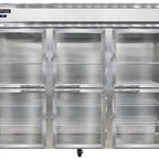 Thumbnail image #2 for Continental Refrigerator Designer Line D3RENGDHD Three-Section Wide Reach-In Refrigerator, Half-Height Glass Doors, Self-Contained Refrigeration