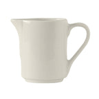 Thumbnail image #1 for Tuxton China Modena AMU-100 5 oz Ceramic Creamer with Handle, Pearl White 1 Dozen