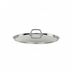 Thumbnail image #1 for Tuxton China Tuxsteel WSZW-125 Round Stainless Steel Pot Lid, 12-5/8 in., Rivetless Solid Stainless Steel Handle Case of 10