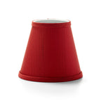 Thumbnail image #1 for Hollowick/Steelite Empire 395CR Fabric Candlestick Shade, Crimson, 4-1/4"H x 5-1/8" Diameter