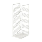 Thumbnail image #1 for Cal-Mil Portland 4105-15 Vertical Wire Flatware Caddy, 3-Cylinder, White