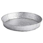 Thumbnail image #1 for TableCraft Products Galvanized GP8 Round Galvanized Steel Dinner Platter, 8-1/4" Diameter x 1-1/4" Height Case of 12