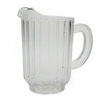 Thumbnail image #1 for Libertyware PIT60 60 oz Fluted Water Pitcher, Clear SAN Plastic, with Handle Case of 12