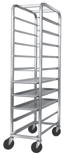 Product image #6 for Channel Manufacturing UPR8 Universal Aluminum Platter Rack, Standard Series, End Load, 8 Shelves