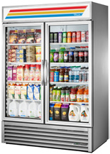 Product image #6 for True 2-Section Glass Door Merchandiser Refrigerator