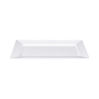 Thumbnail image #1 for G.E.T. Stratus - EGS M135RC-NW Rectangular Melamine Platter, White, 13-1/2" x 8-1/2" x 7/8" Case of 6