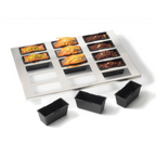 Thumbnail image #2 for Matfer Bourgeat Exoglass 347415 30-Cavity Composite Canele Baking Set with Nonstick Stainless Steel Tray, 15-3/4 x 11-3/4 in
