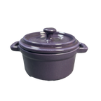 Thumbnail image #1 for Vertex China Elements E-CP4-V Porcelain Casserole Pot, 6 oz., 4", with Cover Case of 3 Dozen