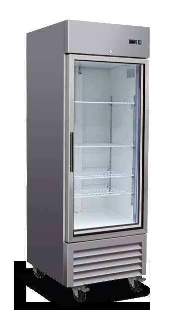 Product image #6 for Serv-Ware 1-Door 23 Cu. Ft. Glass Door Reach-In Refrigerator