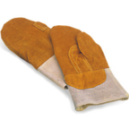 Thumbnail image #1 for Matfer Bourgeat 773001 Leather Baker Oven Mitt with 4-Inch Forearm Protection, Heat Resistant to 572°F 1 Pair