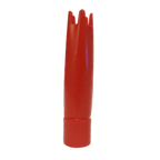 Thumbnail image #1 for iSi North America 2292001 Metal Red Straight Decorator Tip with Teeth Case of 5